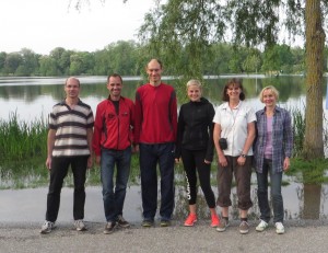 Hagen, Thomas, Markus, Tanja, Katrin und Petra (v.li.) in Bad Waldsee