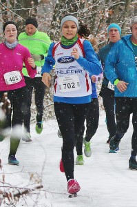 Altersklassensieg  für Viktoria Zelßmann bei Schnee