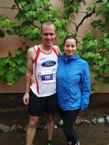 Georg Eichler und Monica Mitrea beim Sibiu Marathon