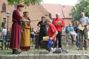 Ritterschlag als Podiumsgeschenk