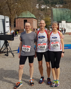 Ralph Weinhold, Hagen und Katrin Zelßmann beim Hesselauf